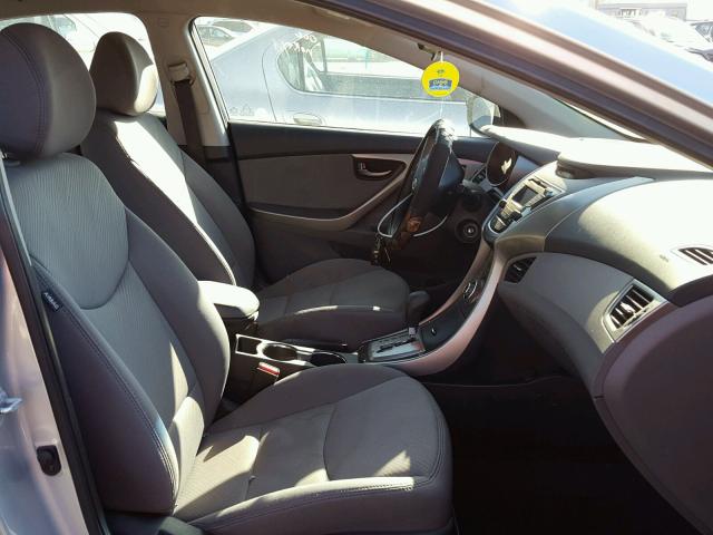 5NPDH4AE0DH398833 - 2013 HYUNDAI ELANTRA GL SILVER photo 5