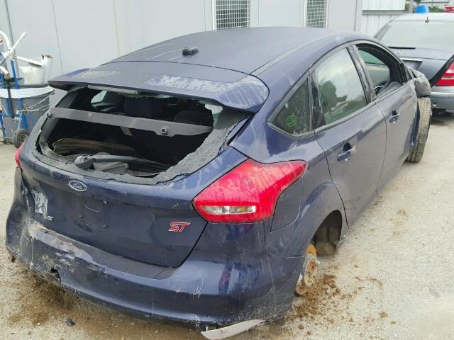 1FADP3L92GL363200 - 2016 FORD FOCUS ST BLUE photo 4