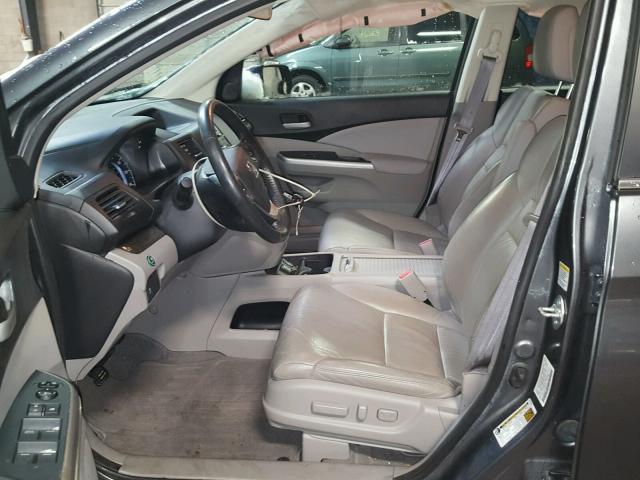 2HKRM4H74DH634120 - 2013 HONDA CR-V EXL GRAY photo 5