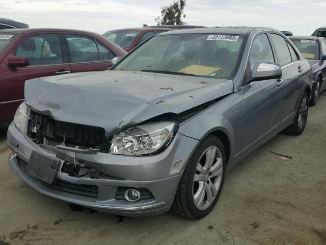 WDDGF54X28F112623 - 2008 MERCEDES-BENZ C 300 GRAY photo 2