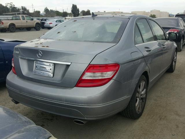 WDDGF54X28F112623 - 2008 MERCEDES-BENZ C 300 GRAY photo 4