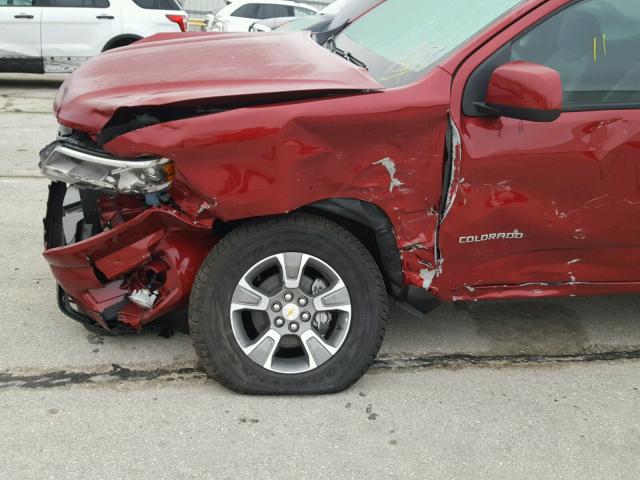 1GCGTDEN2J1159339 - 2018 CHEVROLET COLORADO Z RED photo 9