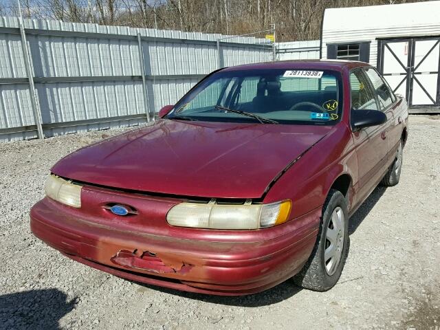 1FALP52U6SA108308 - 1995 FORD TAURUS GL MAROON photo 2