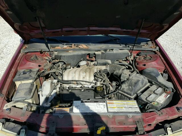 1FALP52U6SA108308 - 1995 FORD TAURUS GL MAROON photo 7