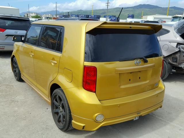 JTLKE50E181057403 - 2008 TOYOTA SCION XB 金色 照片 3