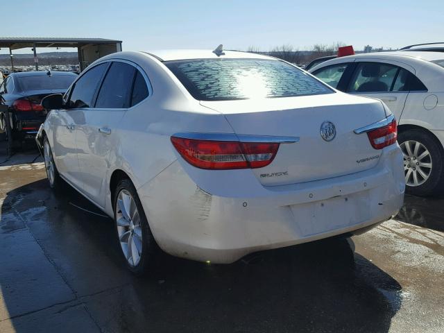 1G4PS5SK7C4179117 - 2012 BUICK VERANO WHITE photo 3