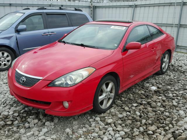 4T1CA38P24U016370 - 2004 TOYOTA CAMRY SOLA RED photo 2