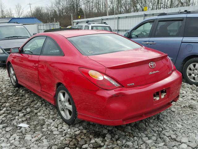 4T1CA38P24U016370 - 2004 TOYOTA CAMRY SOLA RED photo 3