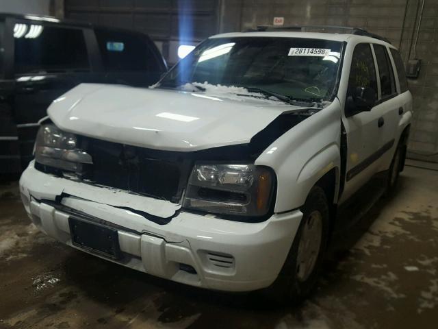 1GNDT13S032266436 - 2003 CHEVROLET TRAILBLAZE WHITE photo 2