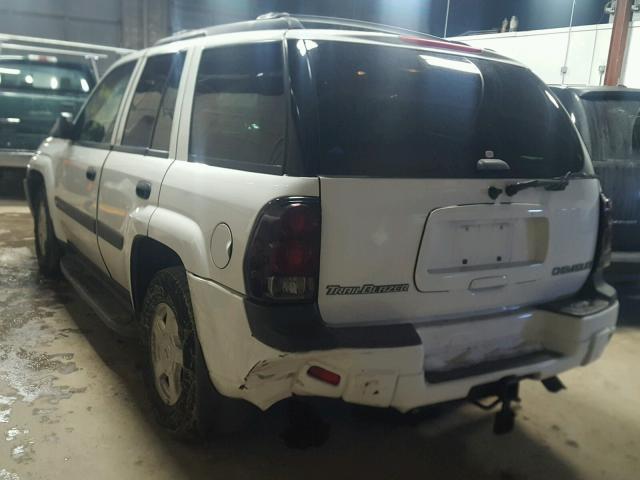 1GNDT13S032266436 - 2003 CHEVROLET TRAILBLAZE WHITE photo 3