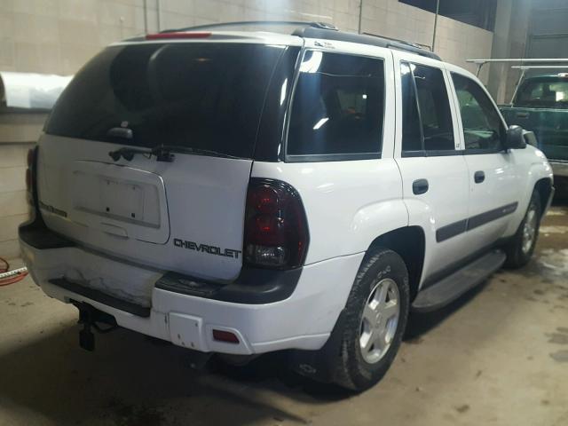 1GNDT13S032266436 - 2003 CHEVROLET TRAILBLAZE WHITE photo 4