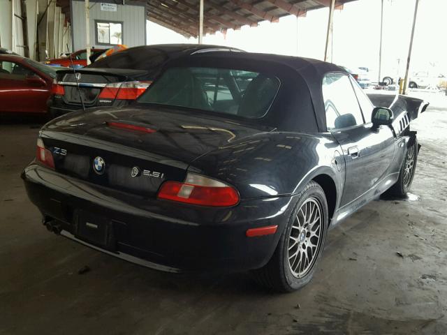 WBACN33441LM02101 - 2001 BMW Z3 2.5 أسود صورة 4