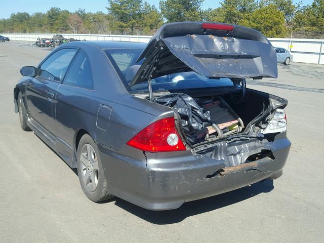 1HGEM22944L014975 - 2004 HONDA CIVIC EX GRAY photo 3