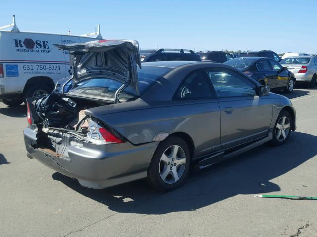 1HGEM22944L014975 - 2004 HONDA CIVIC EX GRAY photo 4