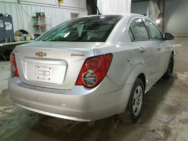 1G1JA5SG9D4217398 - 2013 CHEVROLET SONIC LS SILVER photo 4