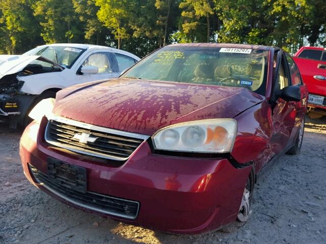 1G1ZS51F36F151320 - 2006 CHEVROLET MALIBU LS MAROON photo 2
