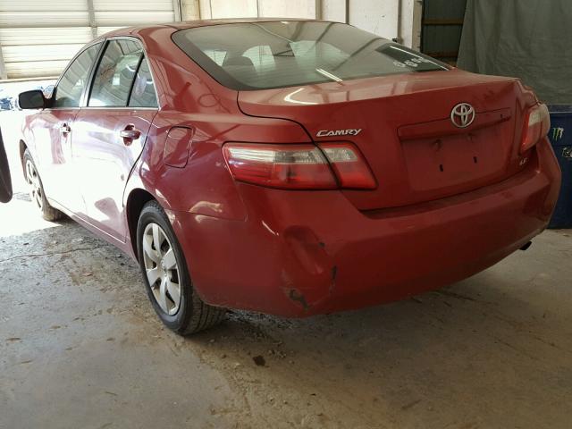 4T1BE46K48U259374 - 2008 TOYOTA CAMRY CE RED photo 3