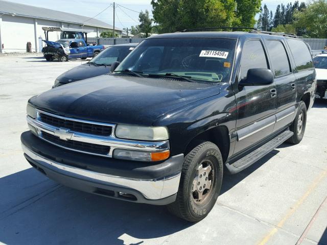 3GNEC16Z64G108074 - 2004 CHEVROLET SUBURBAN C BLACK photo 2