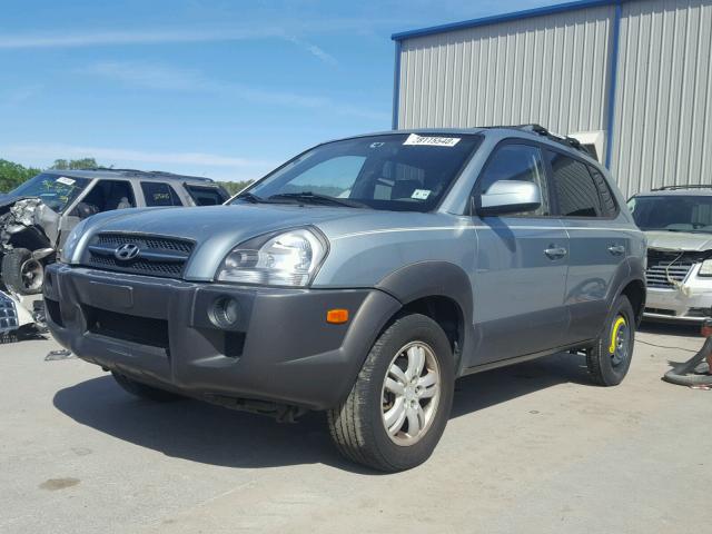 KM8JN12D56U431913 - 2006 HYUNDAI TUCSON GLS TEAL photo 2