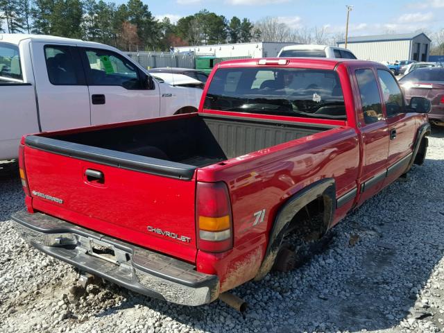 2GCEK19T2Y1145026 - 2000 CHEVROLET SILVERADO RED photo 4