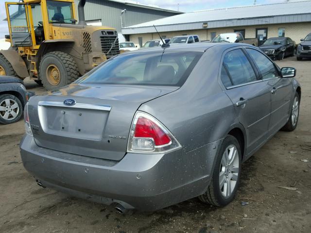 3FAHP08118R253650 - 2008 FORD FUSION SEL GRAY photo 4