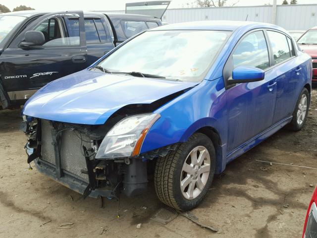 3N1AB6AP2CL655218 - 2012 NISSAN SENTRA 2.0 BLUE photo 2