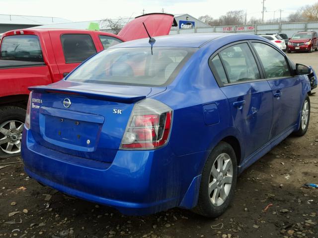 3N1AB6AP2CL655218 - 2012 NISSAN SENTRA 2.0 BLUE photo 4