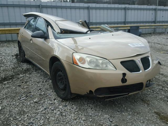 1G2ZF58B874256340 - 2007 PONTIAC G6 VALUE L BEIGE photo 1