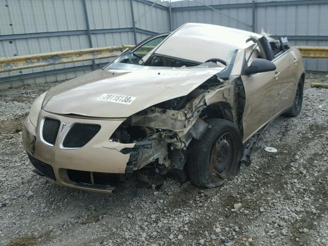 1G2ZF58B874256340 - 2007 PONTIAC G6 VALUE L BEIGE photo 2