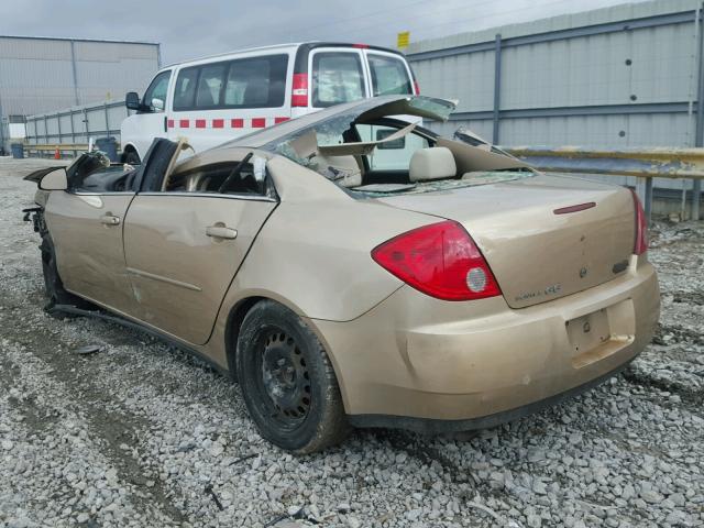 1G2ZF58B874256340 - 2007 PONTIAC G6 VALUE L BEIGE photo 3