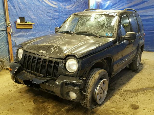 1J4GL58K63W503343 - 2003 JEEP LIBERTY LI BLACK photo 2