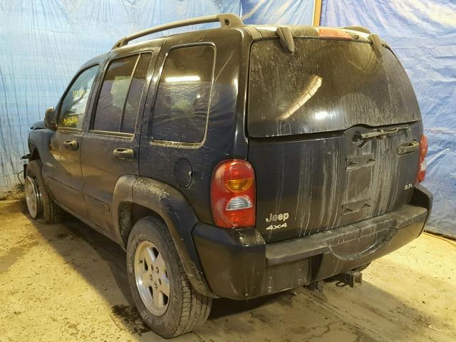 1J4GL58K63W503343 - 2003 JEEP LIBERTY LI BLACK photo 3