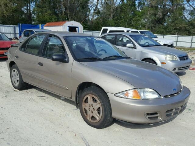 1G1JF524917290837 - 2001 CHEVROLET CAVALIER L GOLD photo 1