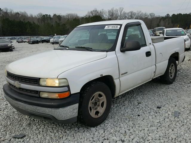 1GCEC14W1XZ194884 - 1999 CHEVROLET SILVERADO WHITE photo 2