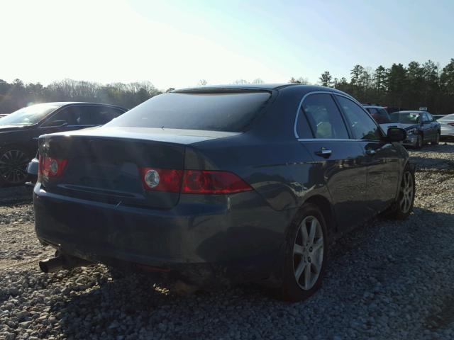 JH4CL968X4C040059 - 2004 ACURA TSX GRAY photo 4