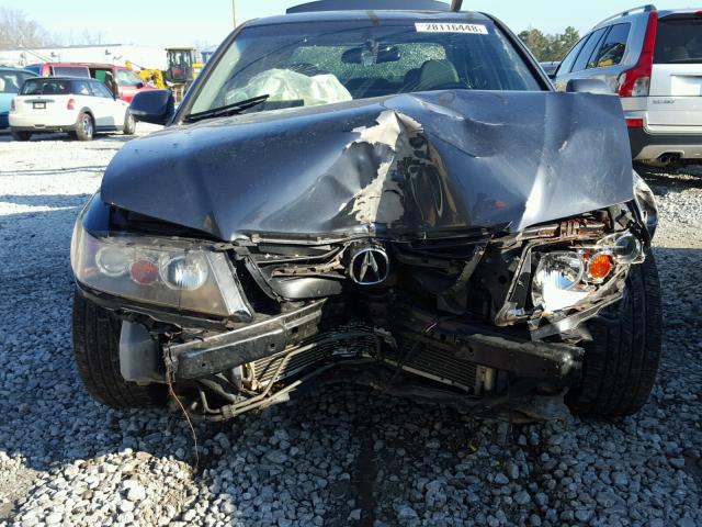 JH4CL968X4C040059 - 2004 ACURA TSX GRAY photo 7