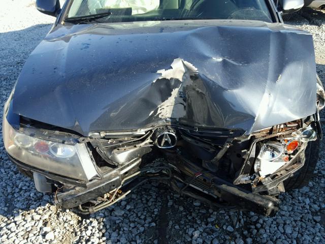 JH4CL968X4C040059 - 2004 ACURA TSX GRAY photo 9