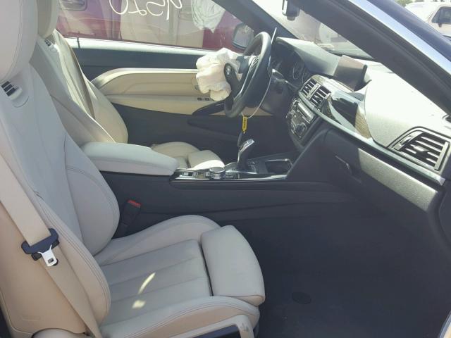 WBA3T7C58G5A38710 - 2016 BMW 435 XI BLUE photo 5