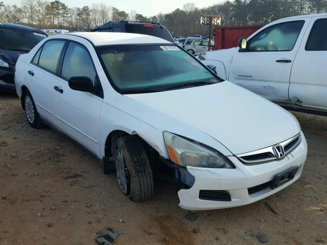 1HGCM56136A065461 - 2006 HONDA ACCORD VAL WHITE photo 1