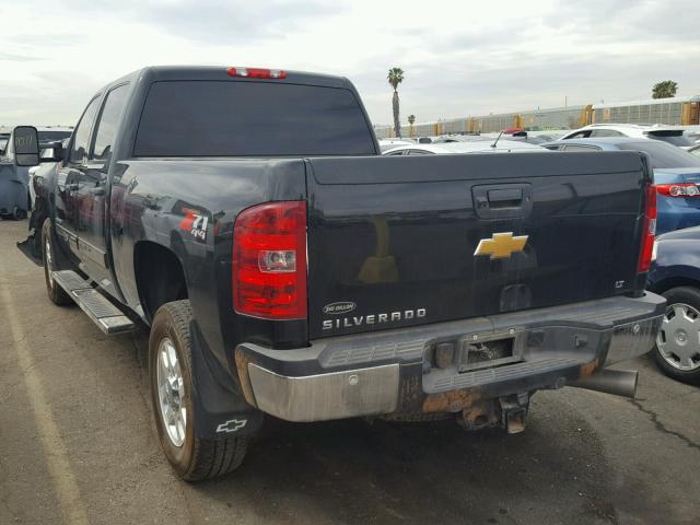 1GC1KXC88EF180700 - 2014 CHEVROLET SILVERADO BLACK photo 3