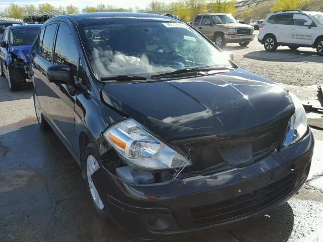 3N1BC1CP4CK227271 - 2012 NISSAN VERSA BLACK photo 1