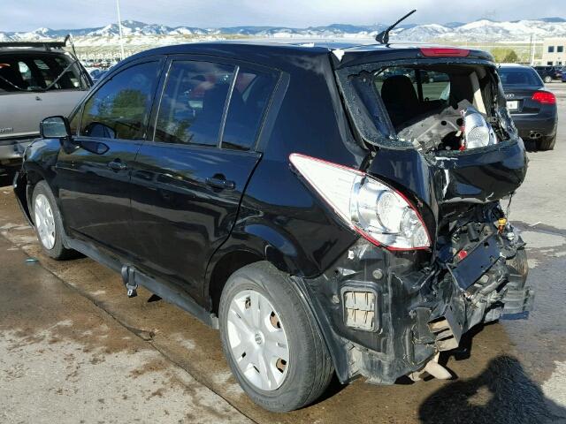 3N1BC1CP4CK227271 - 2012 NISSAN VERSA BLACK photo 3