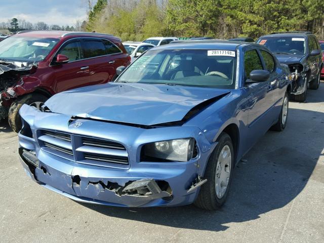 2B3KA43R47H756901 - 2007 DODGE CHARGER SE BLUE photo 2