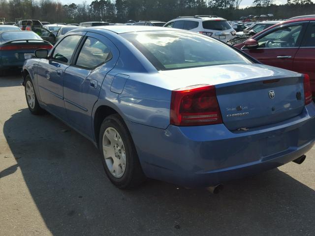 2B3KA43R47H756901 - 2007 DODGE CHARGER SE BLUE photo 3