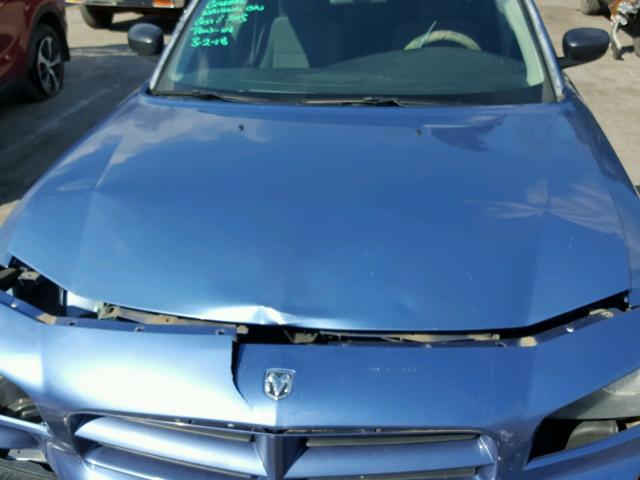 2B3KA43R47H756901 - 2007 DODGE CHARGER SE BLUE photo 7