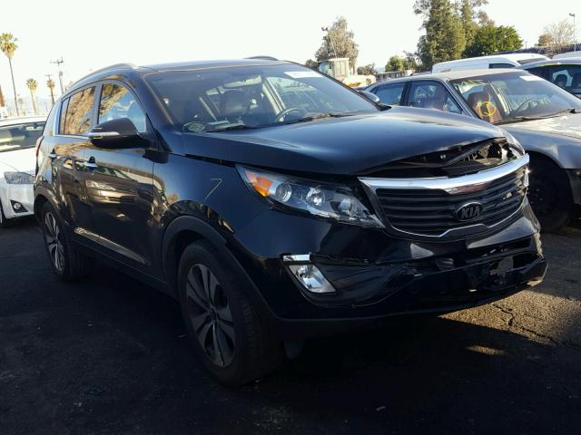 KNDPC3A26D7502421 - 2013 KIA SPORTAGE E BLACK photo 1