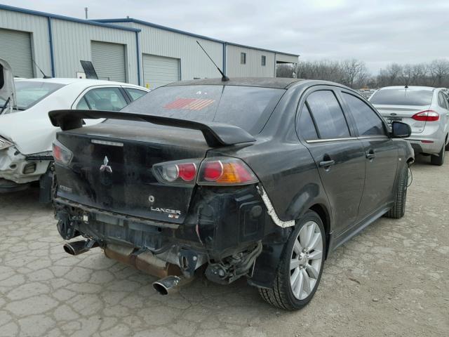 JA3AV66V89U033442 - 2009 MITSUBISHI LANCER RAL BLACK photo 4