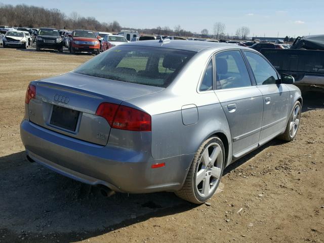 WAUEH78E46A249134 - 2006 AUDI A4 S-LINE SILVER photo 4