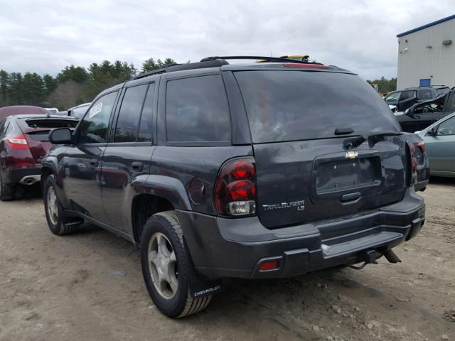 1GNDT13S772164539 - 2007 CHEVROLET TRAILBLAZE CHARCOAL photo 3