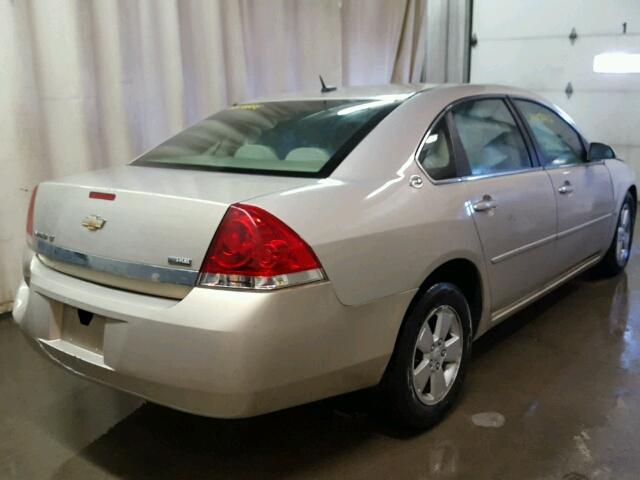 2G1WT58K689263611 - 2008 CHEVROLET IMPALA LT GOLD photo 4